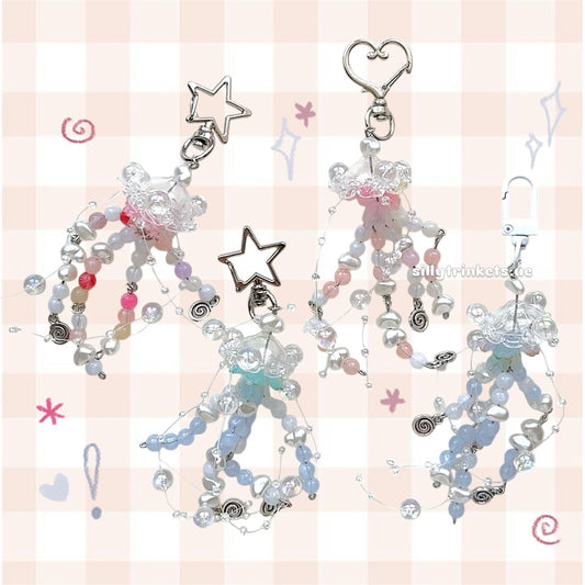 ✮ jellyfish / oceancore keychains ⋆｡𖦹°⭒˚｡⋆
