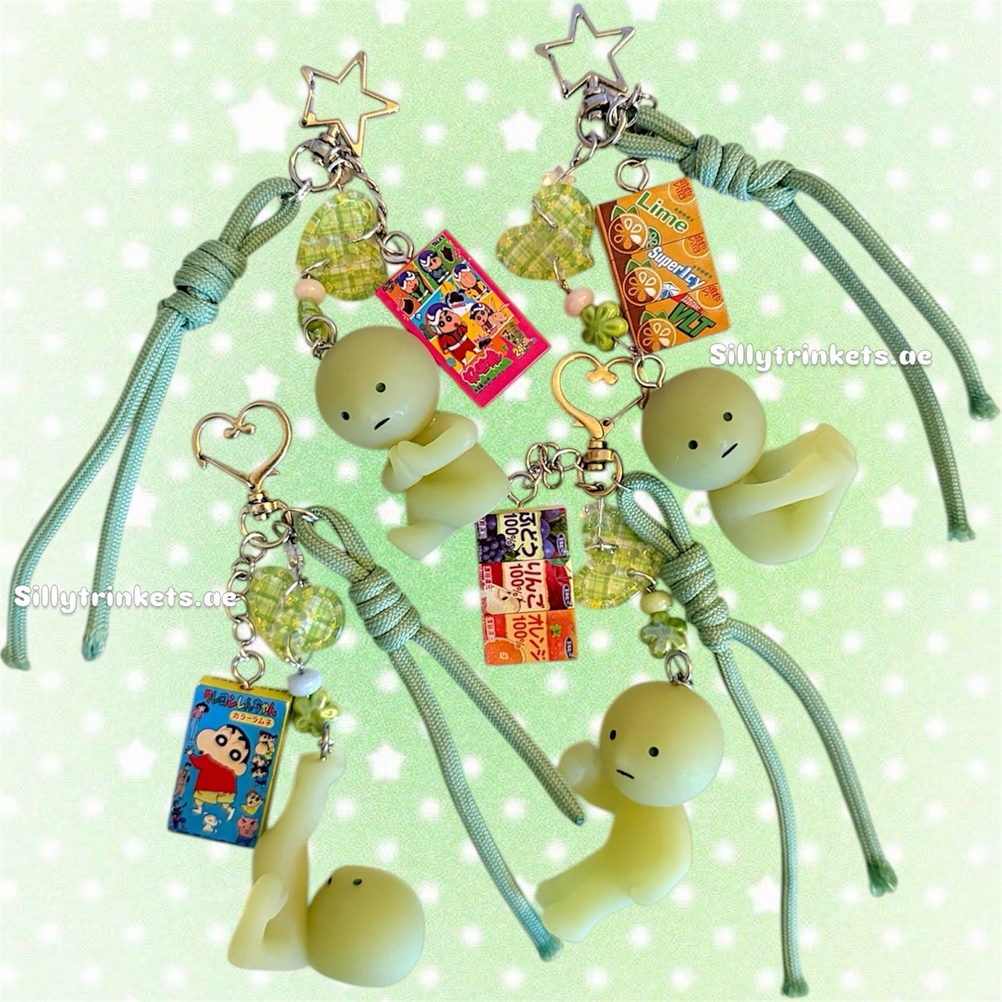 Smiski food keychain ☘️⭐️