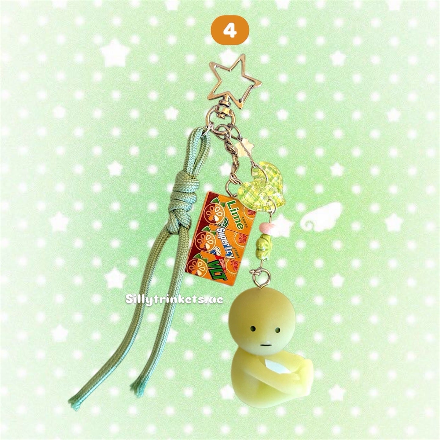 Smiski food keychain ☘️⭐️