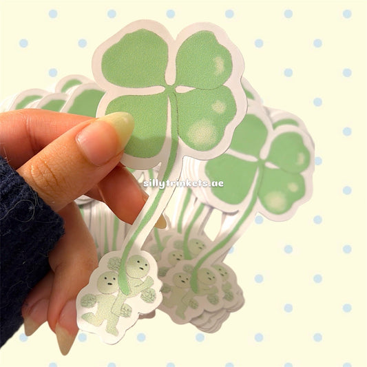 Smiski clover leaf sticker ☘️
