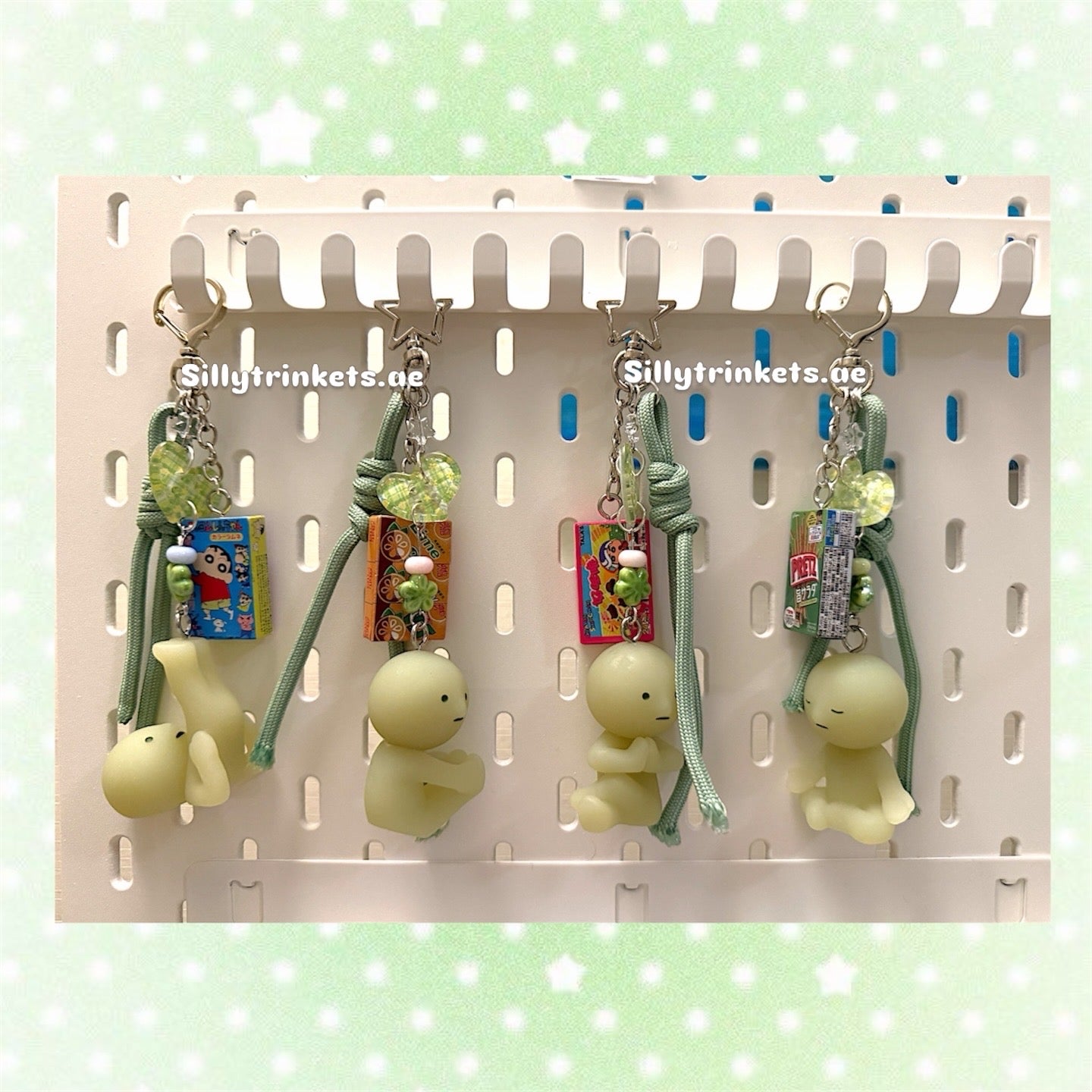 Smiski food keychain ☘️⭐️