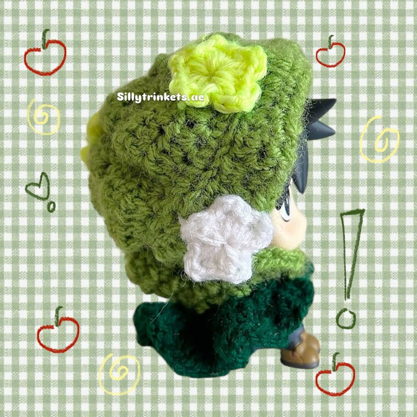 Preorder megumi’s crocheted look up figure little outfit .𖥔 ݁ ˖