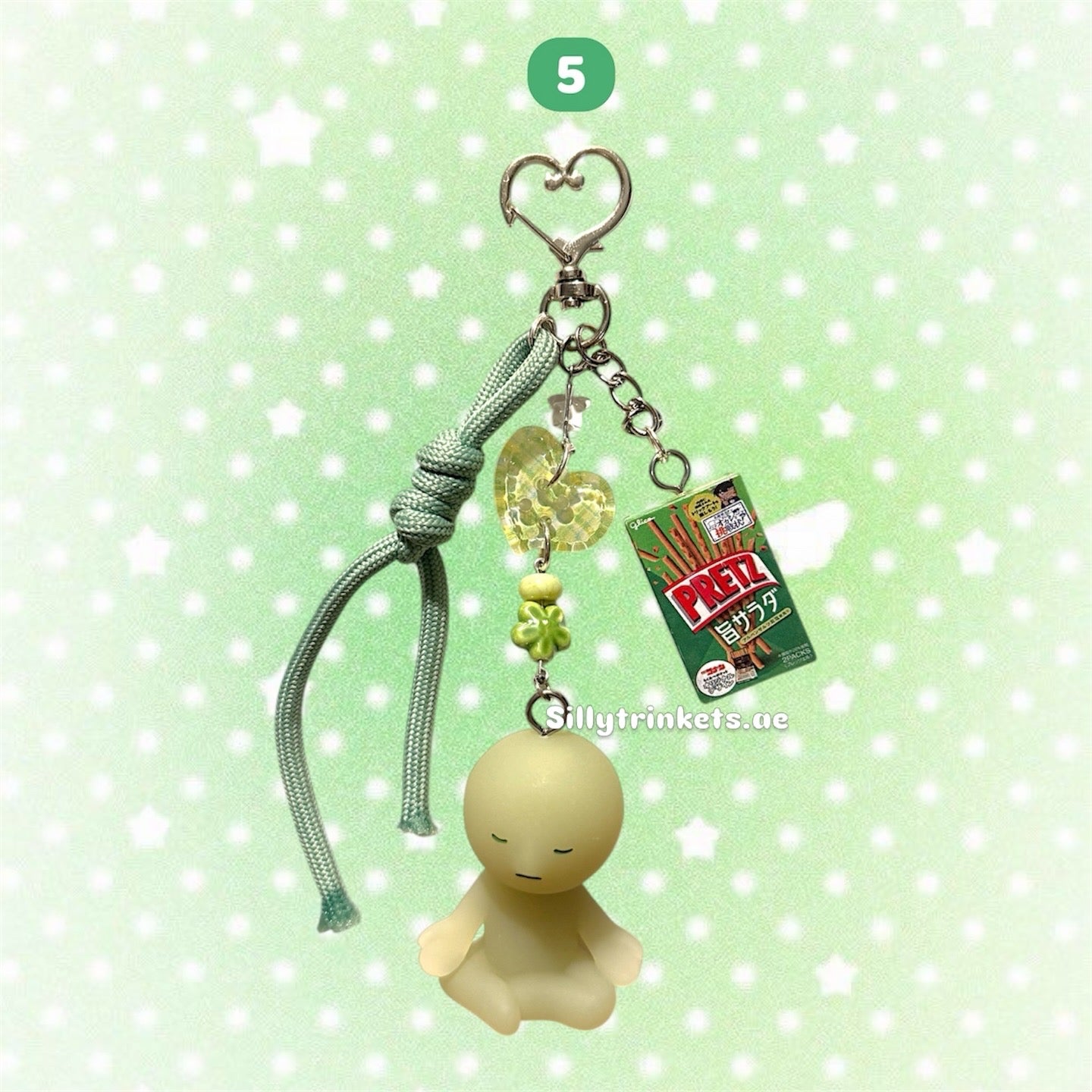 Smiski food keychain ☘️⭐️