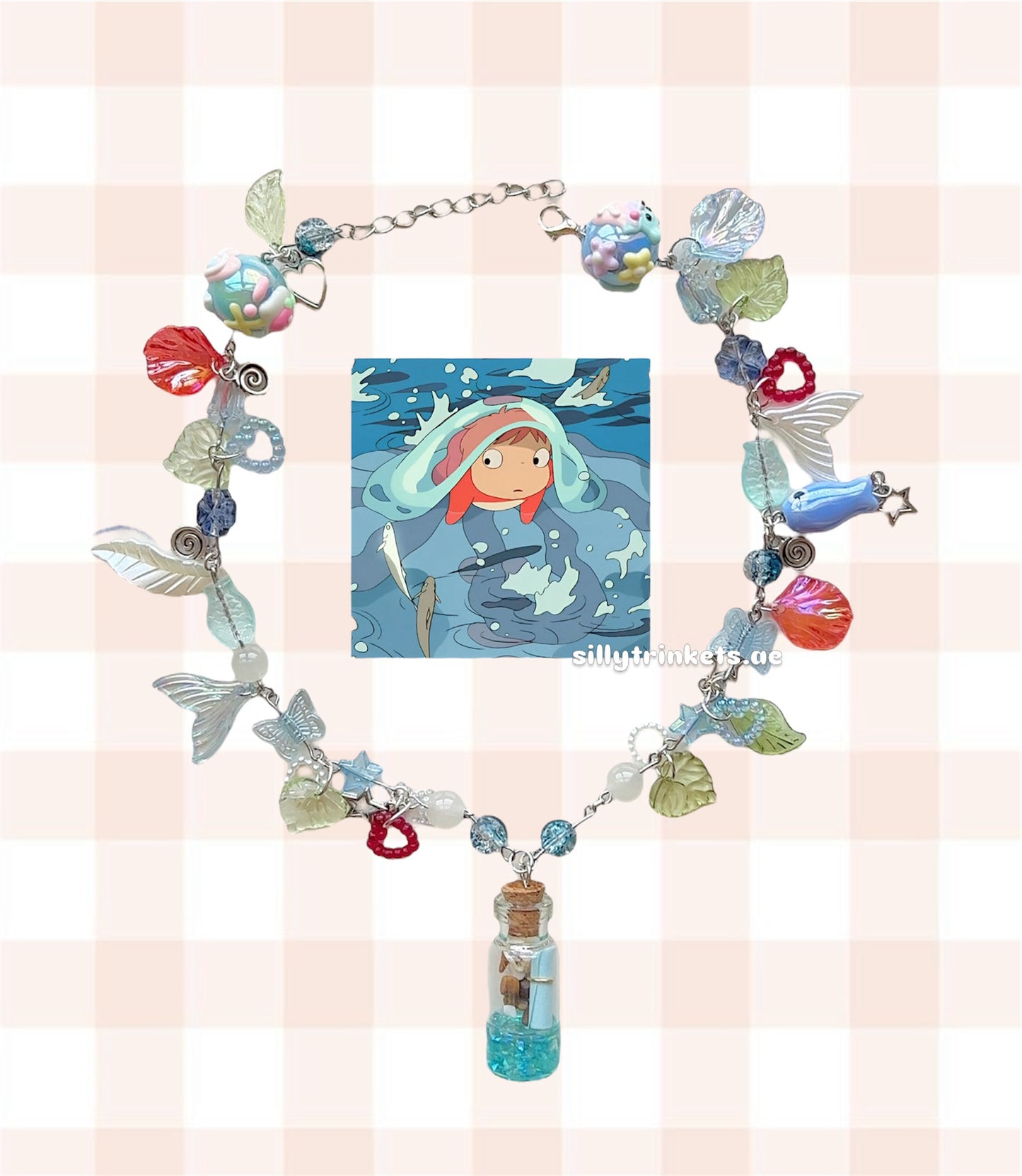 Ponyo themed necklace 🫧🌊 ⋆✴︎˚｡⋆