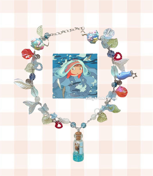 Ponyo themed necklace 🫧🌊 ⋆✴︎˚｡⋆